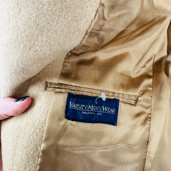 Vintage 100% Camel Hair Blazer Tan Classic Tailored Jacket Women’s Size 6 - Picture 3 of 8